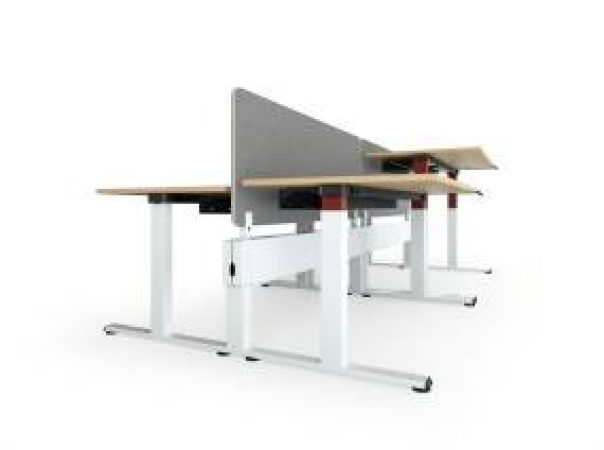 Steelcase Migration SE Bench mit Sichtschutz