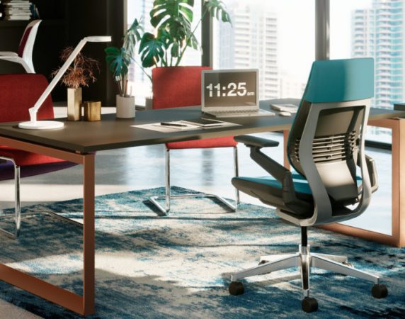 Steelcase_Gesture_Büro_schwarz_blau